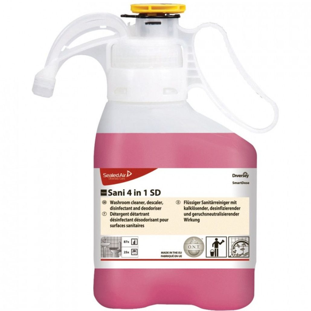 Detergent detartrant igienizant grupuri sanitare 1.4L  SANI 4 in 1 Plus SD